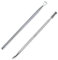 EUROXANTY Empujador de cutículas profesional | Dos cabezales | Ideal para manicura y pedicura | 12,5 cm | Remueve el esmalte | Corta la cutícula | Pack de 2