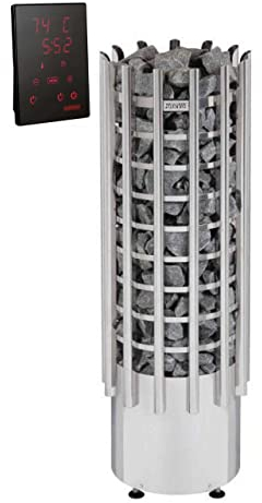 Harvia Glow TRT70XE Four électrique pour sauna avec panneau de commande Xenio 6,8 kW