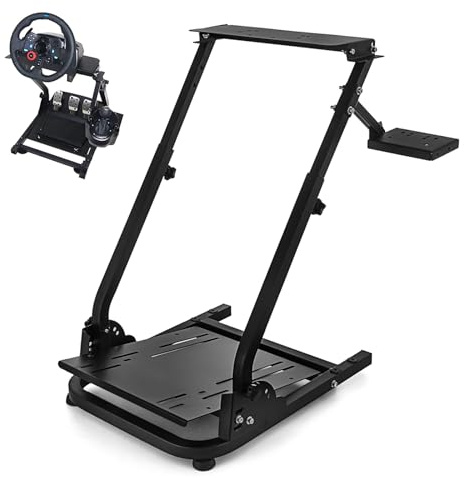 SmarketBuy G920 Racing Wheel Stand Height Adjustable Driving Simulator Cockpit Compatible with Logitech G25, G27, G29, G920 Gaming Cockpit