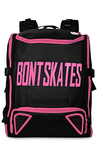 Bont Skates - Multi Sport Skate Backpack Travel Bag Small Size - Inline Ice Roller Speed Skating (Cosmo Pink)