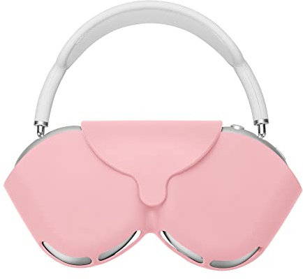 kwmobile Hülle kompatibel mit Apple Airpods Max Case - Kopfhörer Tasche Etui aus Silikon - Cover in Altrosa
