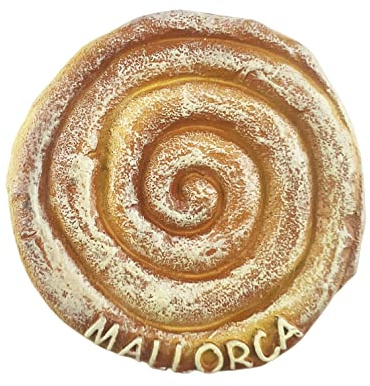 Mallorca España - Imán de nevera en forma de pan 3D, regalo de recuerdo, resina hecha a mano Mallorca, imán de nevera para el hogar y la cocina