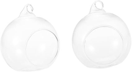 Ciieeo 6stücke Hängeglaskugelvasen Aus Borosilikatglas Klar Flaches Bodendesign Für Pflanzen Und Terrarien Geeignet Für DIY-projekte Hochzeit Und Heimdekoration