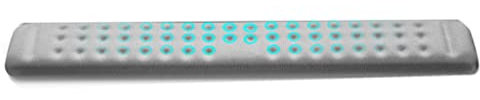 Tastatur- und Mauspad, Handballenauflage, Memory-Schaum-Tastaturablage für mechanische Gaming-Tastatur (L/für M/S-Größe), Gaming-Handgelenkpolster/Auflage