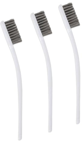 KGDUYC 3 piezas Cepillos de Alambre de Cobre - Cepillos de Alambre de Metal Herramienta de Prevención de Óxido para Limpiar Escoria de Soldadura, Suciedad y Óxido (Acero Inoxidable)