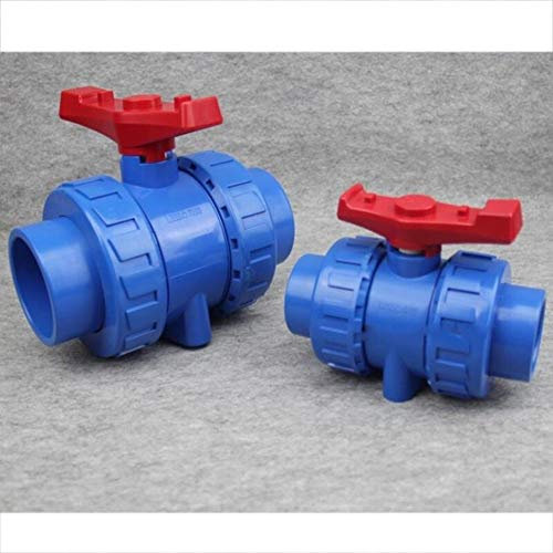 SHAOCONG Water pipe connector,FA 1pc 20mm 25mm 32mm 40mm 50mm 63mm PVC Ball Valve Union Valve PVC Water Pipe Connector Plumbing Hose Fittings Slip Shut Valve(Inner63MM)