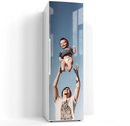 DEQORI personalisierte Magnetfolie für Kühlschrank 60x200 cm | dekorative Magnetmatte Gefrierschrank Schutz | Magnet Deko-Folie selbstklebend, magnetisch & beschreibbar