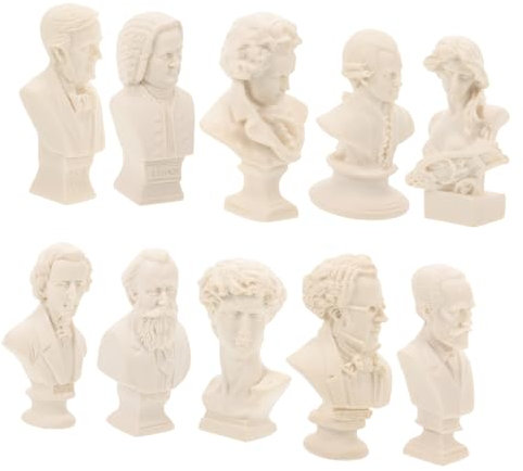 Tofficu 10 Pezzi Di Figurina in Gesso Di Scultura Schizzo Strumento Di Pratica Per Disegno Per Studenti D'arte