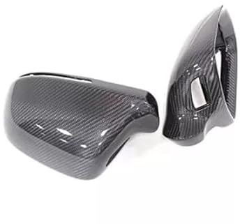 CaCsP Carbon Spiegelkappen für Audi A3 S3 Sportback 8P A4 S4 B8 8K A5 S5 B8T A6 S6 RS6 4F C6 A8 S8 D3 4E Q3 8U Side Assist Spiegel Cover Mirror Replacements Rückspiegel Außenspiegel Spiegelblenden