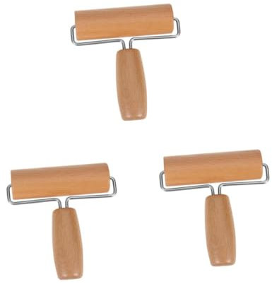 Alipis 3St Teigwalze kitchen helper kitchenaide Teigausroller baking Backwerkzeug Pizzateigroller pizza rollen kochen rollen gebäck rollen Rolle zum Backen Nudelholz aus Holz Hölzern