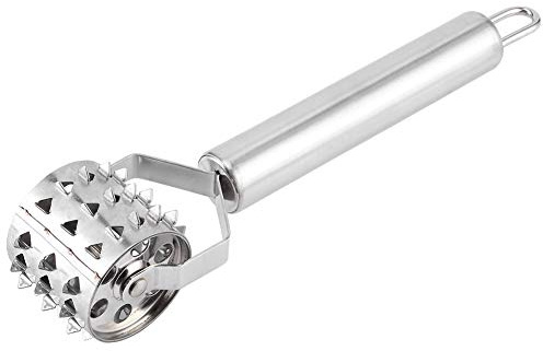Handheld Fleisch Tenderizer Roller, Edelstahl Steak Tenderizer Werkzeuge Fleischhammerpizza Spike Roller für Rindfleischsteak -Hühnchen Schweinefleisch