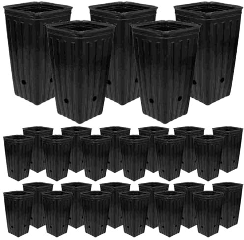 Zymjzbetic Plantas en Maceta de plántulas Altas, Taza for Cultivo, Bolsa for macetas for Plantar en vivero para Plantas de jardín de Interior y Exterior