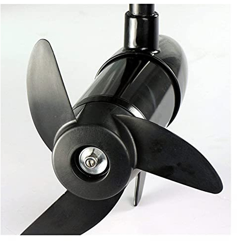 Outboard Motor, Inflatable Boat Electric Motor Portable Model, Black, Without Battery,Flexible Steering