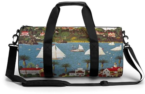Segeln Sport Duffel Bag Sporttasche Reisetasche Handgepäck Tasche Schwimmtasche Weekender Bag 45x23x23cm