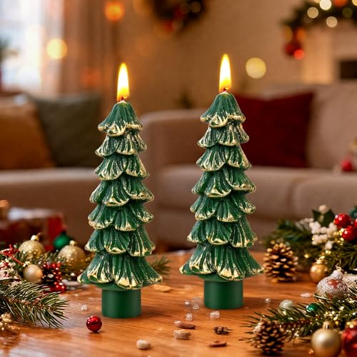 Weihnachtskerzen Geschenk Dekorative Weihnachten Kerzen Set, Stabkerzen Natürliches Sojawachs Kerzenset, Kleine Weihnachtsgeschenke für Frauen Heimdekoration Adventskalender Tisch Party Neujahr