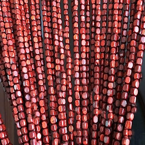 Natural Bamboo Beaded Door Curtain, Fly Screen Room Divider, Hanging Privacy Panel for Bedroom, Hallway, Closet, Stylish Home Decor