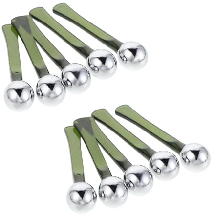 Healeved 10stücke Gesichtsmassagegerät mit Augencreme-applikator-stick Metall-massageroller für Augenpartie Präziser Applikator für Gesichtscreme Kühlende Massage für Müde Augen Effektive