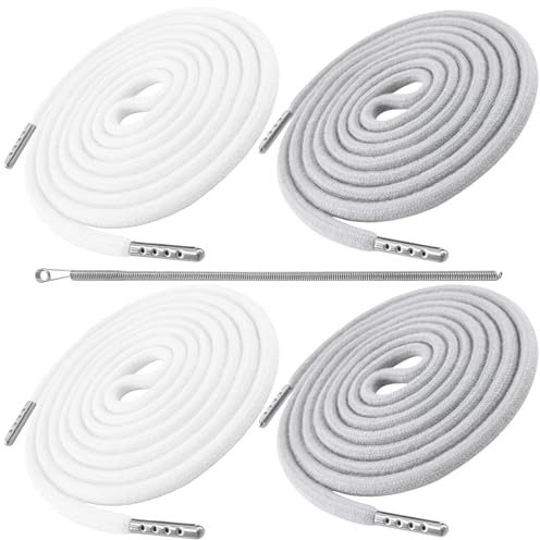 Yifort Kordel für Hoodie & Jogginghose – 170cm Ersatzkordel aus Baumwolle mit Metallenden & Durchziehnadel, Extra Lange Jogginghose Band, Band für Hoodie, Kordelband für Hosen (4 Stück)