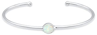 Elli Armband Armreif Bangle Synthetischer Opal Trend 925 Silber