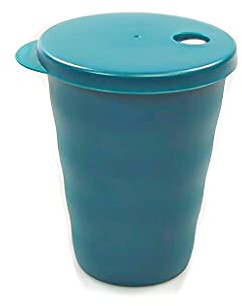 Tupperware Junge Welle Trinkhalmbecher 330 ml türkisgrün Trinkhalm Becher