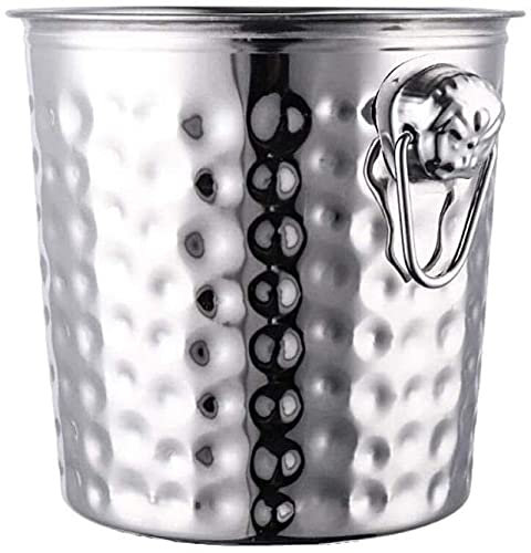 BTZHY Secchiello per Ghiaccio,Set di Strumenti da Bar in Vetro per Vino in Acciaio Inossidabile, Include Shaker per Cocktail per mescolare Bevande Secchiello per Il Ghiaccio a Doppio Jigger