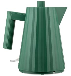 Alessi Plissé MDL061GRUK, Design Electric Kettle in Thermoplastic Resin, English Plug, 2400 W, 100 cl, Green