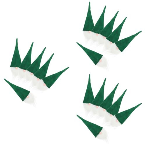BESTonZON 18pièces GNOME Noël Couvercles De Bouteille De Vin Et Support De Couverts Décoration Festive pour Dîner Et Fêtes De Noël