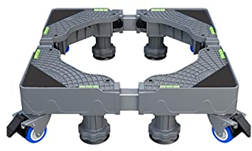 Adjustable Washing Machine Base Adjustable Washing Machine Base Appliance Wheels reinforced Fridge Freezer Trolley Length/Width 40-68cm Tumble Dryer Base Air Conditioner Wine Cooler floor tr