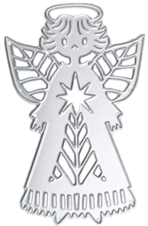 Metall-Stanzschablone, Weihnachtsengel, Schablone, Scrapbooking, Album, Papier, Karte, Vorlage, Prägung, Dekoration, Metall-Stanzformen