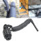 Universal Motorcycle Helmet Lock Cable Code Combination PIN Locking Carabiner Strong Durable Portable Travel Carry Black Silver (Black)