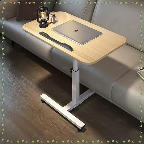 Generisch Verstellbarer Krankenhausbetttisch mit Rädern, medizinischer Betttisch, Tabletttisch, höhenverstellbar von 23 bis 35 Zoll, zum Lesen, Laptop-Benutzen, Essen, für bettlägerige und ä