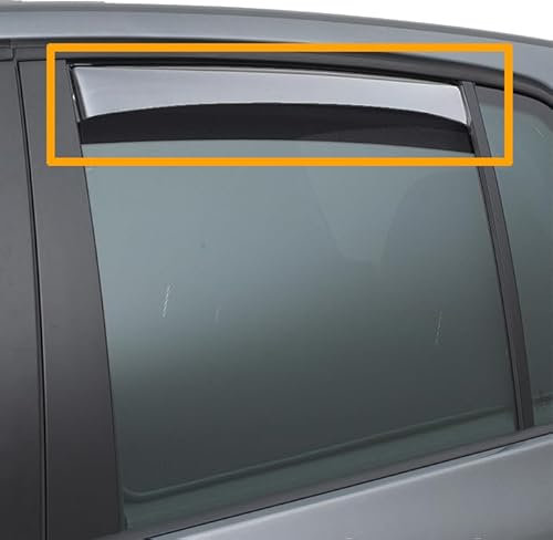 Hintere Windabweiser (1 Set) für die Fahrer und Beifahrerseite-CLK004M2261K passend für VW TIGUAN III SUV, TYP CT, 5-Door, 2024- KLARES Material