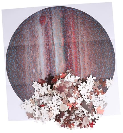 BESTonZON 1000pcs round Jigsaw Puzzle Toy for Adults with Creative Pattern, Stress Relief Feature, Paper Material, Suitable for Relaxation and Brain Training