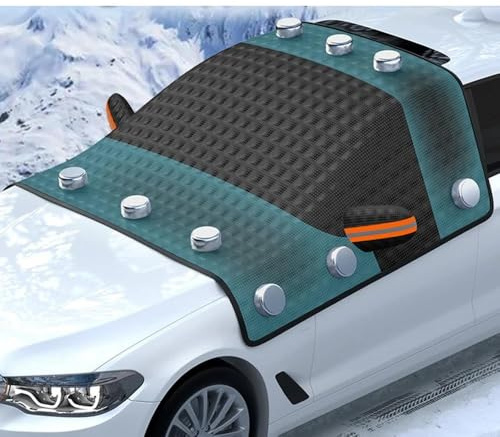 ZSGHJA Copertura Antineve Finestrino Parabrezza Copertura Antineve Grandi Dimensioni Magnetica Invernale Antigelo Neve Coperture Parabrezza Visiera Parasole in Vetro Pellicola Protettiva Parabrezza
