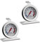 2-Pack Oven Thermometers for Inside the Oven Large Dial 50-300°c/100-600°f Stainless Steel Cooking Thermometer Instant Read Kitchen Thermometer Oven Temperature Gauge