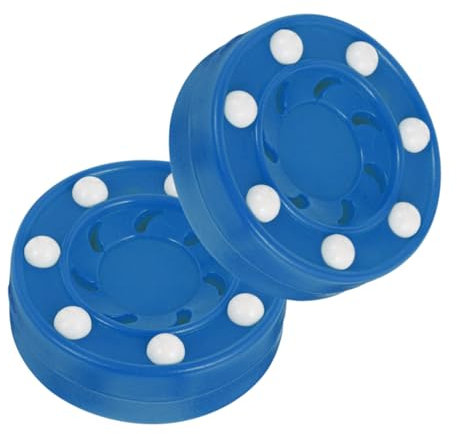 JUMPLAWN Rollhockey Profi Trainingspucks 2 Stück Robust Und Langlebig Für Glatte Oberflächen Und Rollschuh Sportübungen