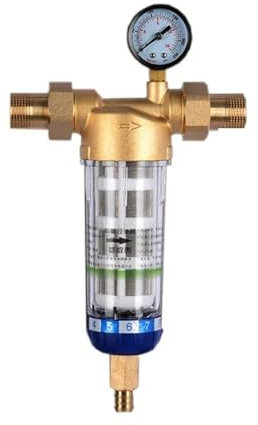 Prefiltro for tutta la casa, controlavaggio, purificatore a rete in acciaio inossidabile, prefiltro centrale, filtro for l'acqua, filtrazione dei sedimenti Con funzione di filtrazione ad alta efficien