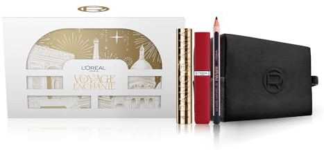 L'Oréal Paris Beauty Regalo Make Up con Mascara Big Deal, Rossetto Infaillible Matte Resistance e Matita Occhi Paradise Le Khol, Per i Tuoi Look Festivi, Con Elegante Beauty Nero in Velluto