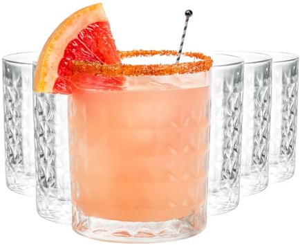 MUVELL 6er Tumbler Gläser Set „Mexico“ - 280 ml Trinkgläser & Wassergläser - 3 mm Glasstärke, Kristallklar & spülmaschinenfest - stabile Cocktailgläser & Whiskygläser - Geschenkset
