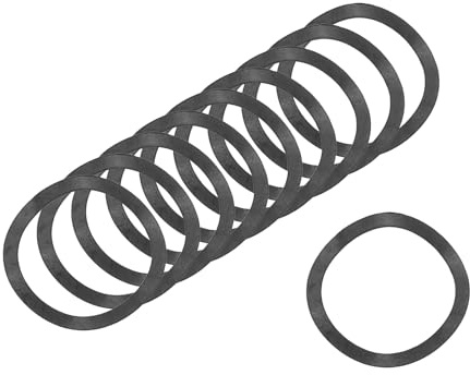 QUARKZMAN 100Pcs Arandela De Resorte 0.71x0.55x0.01 (ODxIDxT) (Negro) | Ondulado, Arandela Curva De Hierro, Arandelas Onduladas, Para Tornillos, Para Maquinaria