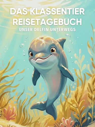 Das Klassentier Reisetagebuch: Unser Delfin unterwegs: Tagebuch und Erinnerungsbuch für die Delfinklasse in der Grundschule ab Klasse 1