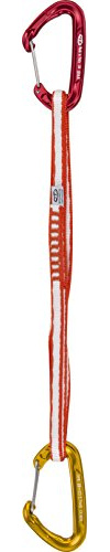 Climbing Technology Fly-Weight Evo Alpine Set 60 Cm Dyneema Rinvio, Rosso/Giallo, Taglia Unica