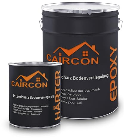 CAIRCON Durcisseur - vernis béton, résine époxy transparente pour sols - 3Kg