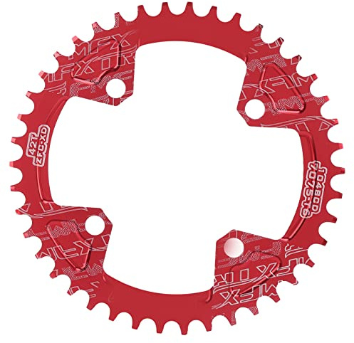 Alomejor Fahrradkette Kurbelgarnitur Kettenblatt 42T 104 BCD Positive und Negative MTB Fahrrad Kettenblatt für Fahrrad Rennrad