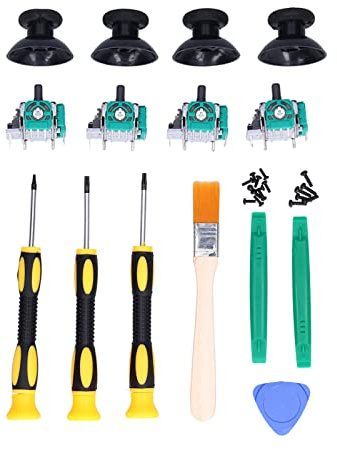 Topiky 4pcs 3D Analog Joysticks mit Drahtlosen Thumb Sticks Sensor Ersatzteile für One Controller, mit Schraubendreher