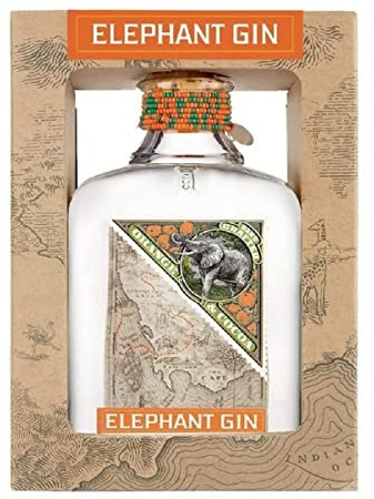 Elephant Orange Cocoa Gin mit Geschenkbox, 40% Vol. , 500ml, Geschenk für Gin-Liebhaber, Fruchtig-frischer Gin, Perfekt für Gin & Tonic
