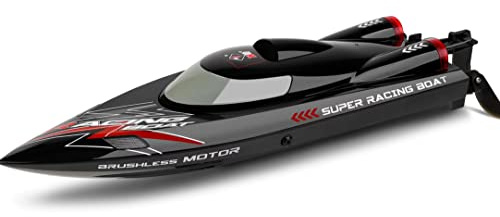 WLtoys WL916 RC Boat 60km/h High Speed Remote Control Boats 2.4GHz RC Boat Toy Gift for Kids Adults Capsize Low Battery Alarm (WL916 2 * 3600mAh)