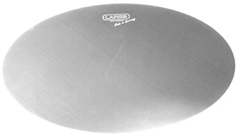 Lares Tortenunterlage/Cake Board aus Edelstahl – Durchmesser: 35 cm - runde Tortenplatte für Backen & Dekorieren – Kuchenunterlage Metall, spülmaschinengeeignet, wiederverwendbar, Made in Germany