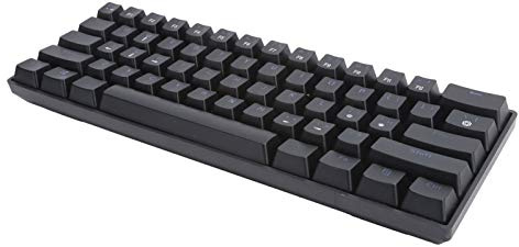 Topiky Clavier de Jeu Mécanique 60%, RGB Rétroéclairé 61 Touches Clavier Gaming Filaire,Bleu Switch pour PC,Ordinateur Portable