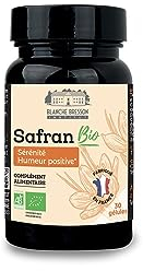 BLANCHE BRESSON - Safran Bio Safr’Inside™ - Humeur Positive & Sérénité - Extrait Breveté Tech'care Extraction™ - Dosage Optimal 30mg - 30 Gélules - Cure 30 Jours - Fabriqué en France